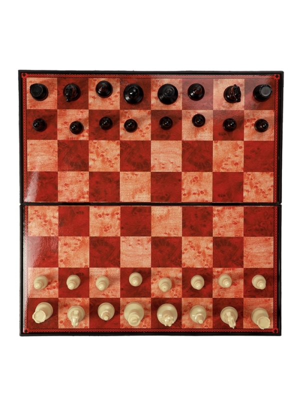 Шахматы 30 х 30 см, король h-5.6 см, d-2.3 см, доска и фигуры пластик Шахматы 30 х 30 см, король h-5.6 см, d-2.3 см, доска и фигуры пластик