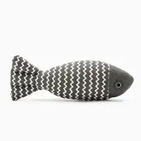 Игрушка для кошек &laquo;Рыба моей мечты&raquo;, 21 см, с кошачьей мятой, серая