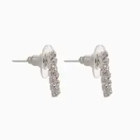 Набор 2 предмета: серьги, чокер &laquo;Лёд&raquo;, два ряда, белый в серебре, 32 см