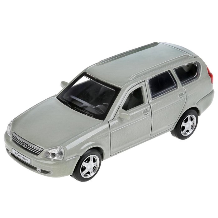 Машина металлическая LADA Priora, 12 см, открываются двери и багажник, инерция, цвет бежевый Машина металлическая LADA Priora, 12 см, открываются двери и багажник, инерция, цвет бежевый