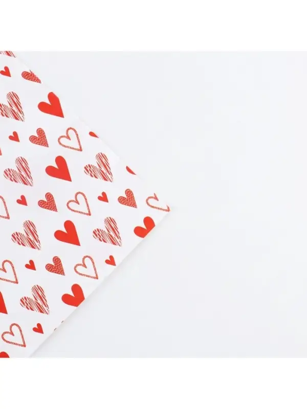 Бумага упаковочная глянцевая двухсторонняя &laquo;Там, где живёт любовь&raquo;, 70&times;100 см