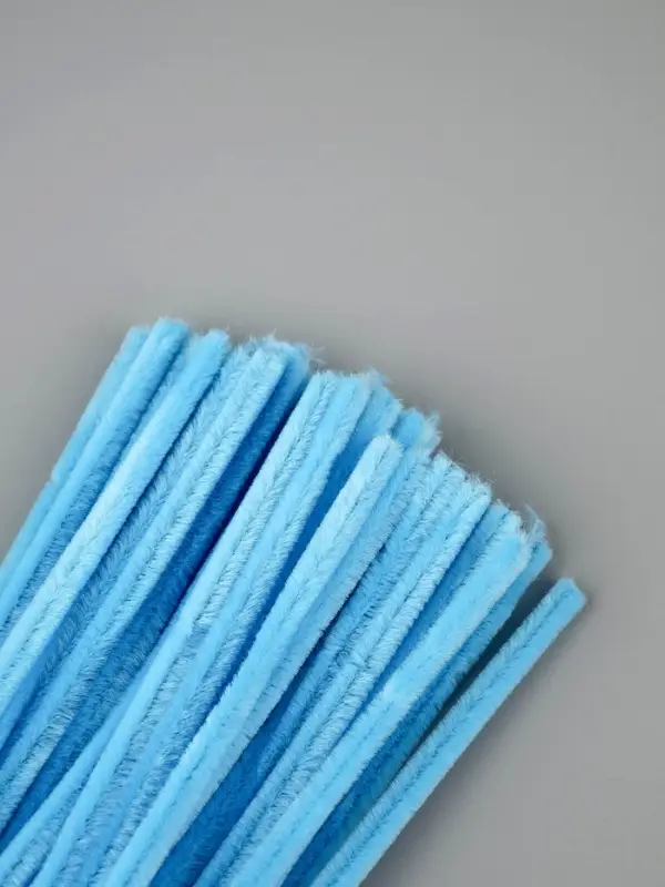 Синельная проволока набор 50 шт., светло-голубая, 30 см