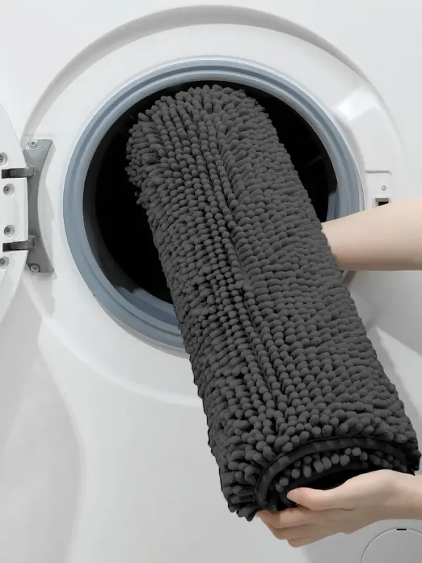 Коврик для дома LaDо́m, букли, плотность 1100 г, 50&times;80 см, графитовый