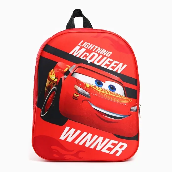 Рюкзак детский для мальчика &laquo;Победитель&raquo;, 33&times;29&times;9 см, Тачки
