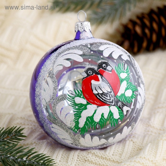 Шар Шар "Зимняя ветка" d- 9,5 см