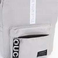 Рюкзак молодёжный на молнии, с карманами, размер 27&times;10&times;37.5 см, серый