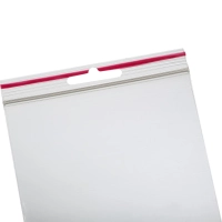 Пакет с замком (Zip Lock) с европодвесом 10 х 15 см, 60 мкм, 100 шт/уп