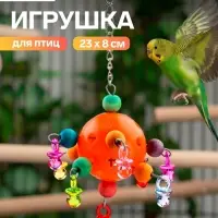 Игрушка для птиц &laquo;Большая забава&raquo;, 23 см, цвет МИКС