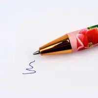 Ручка шариковая, синяя паста, пластиковый корпус &laquo;С 8 марта тюльпаны&raquo;