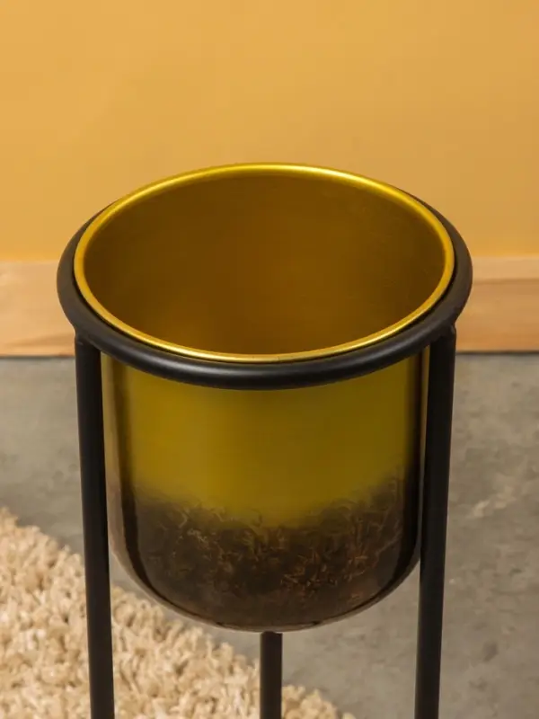 Кашпо на подставке  Кашпо на подставке "Арабика" железо 21х21х54 см