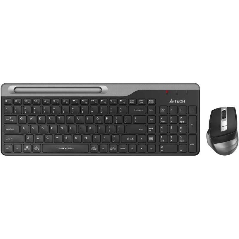 Набор клавиатура+мышь A4Tech Fstyler (FB2535C SMOKY GREY)клав,мышь:черн/сер