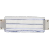 Насадка МОП плоский 34х10см микроф+мягк абраз кнопки бел с син полос MF2185