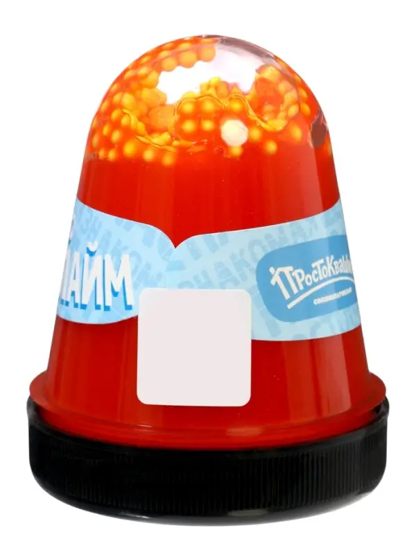 Слайм "Простоквашино", красный, капсула 130 г. Slime SLM337
