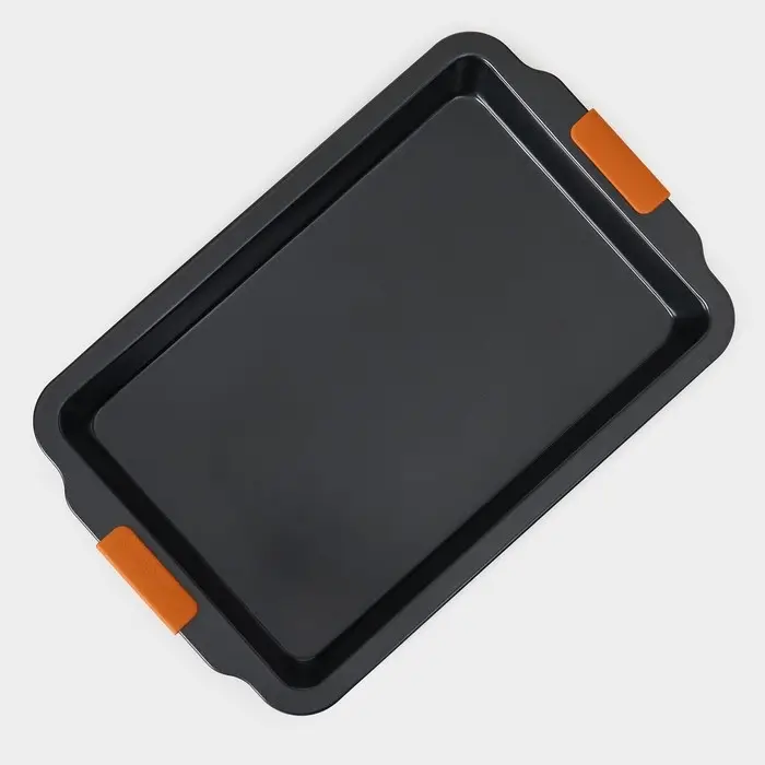 Противень для выпечки Magistro French Bakery, 47&times;30&times;5 см, антипригарное покрытие, чёрный