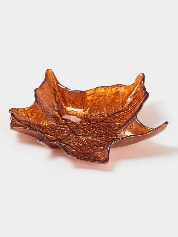 Блюдо сервировочное "КРАСКИ ОСЕНИ" 17 см, клен