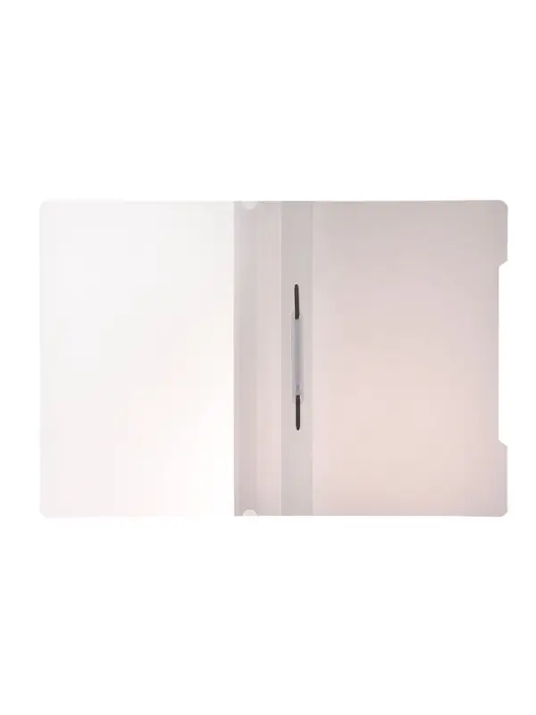 Папка - скоросшиватель Calligrata, А4.160 мкм, белая, прозрачный верх