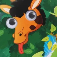 Набор картонных книг с глазками, 4 шт по 10 стр., Синий трактор