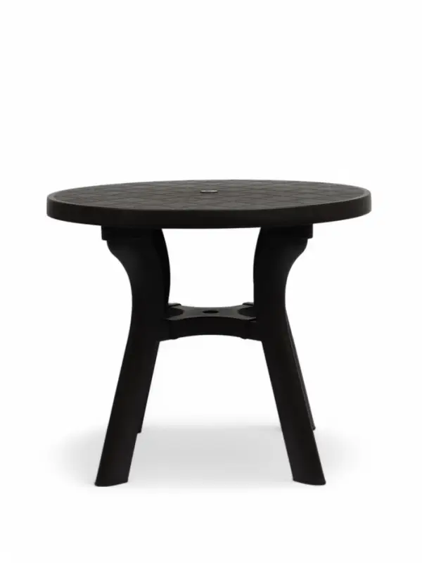 Стол круглый &laquo;Атлант&raquo;, 90&times;90&times;76.5 см, пластиковый, коричневый