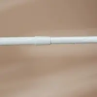 Карниз для шторы в ванную тм VETTA, 2м, телескопический, алюминий, белый