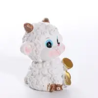Фигурка полистоун &laquo;Бараш - кудряш с сундуком&raquo;, 4.5&times;3.5&times;4 см, МИКС
