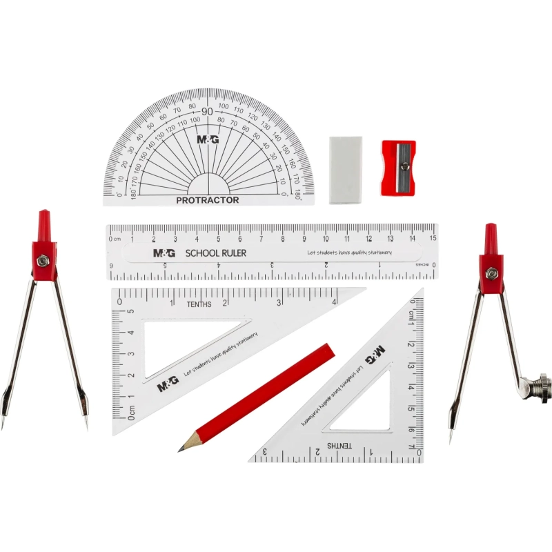 Готовальня &nbsp;M&G, 10 предм, в метал коробке