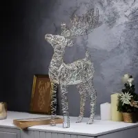 Светодиодная фигура &laquo;Оленёнок&raquo; 40&times;22&times;7 см, 20 LED, от батареек AAх2, свечение тёплое белое