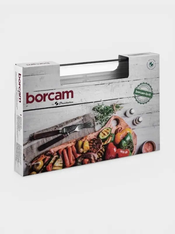 Форма для выпечки Paşabah&ccedil;e Borcam, 3.8 л, гриль, прямоугольная, жаропрочное стекло, прозрачная