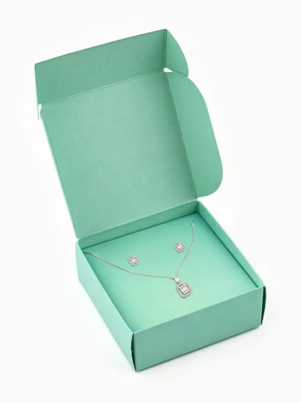 Коробка подарочная под бижутерию двухсторонняя, упаковка, «Тиффани», 7.5 х 7.5 х 3 см Коробка подарочная под бижутерию двухсторонняя, упаковка, «Тиффани», 7.5 х 7.5 х 3 см