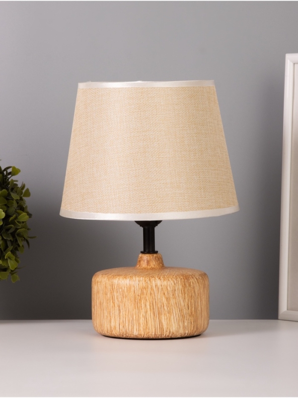 Лампа настольная Лампа настольная "Нана" 1х40Вт Е27 коричневый 20х20х27,5см МОДЕЛЬ: