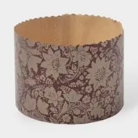 Формы для выпечки кулича бумажные, одноразовые, набор 10 шт., 13.4&times;9.5 см, коричневые