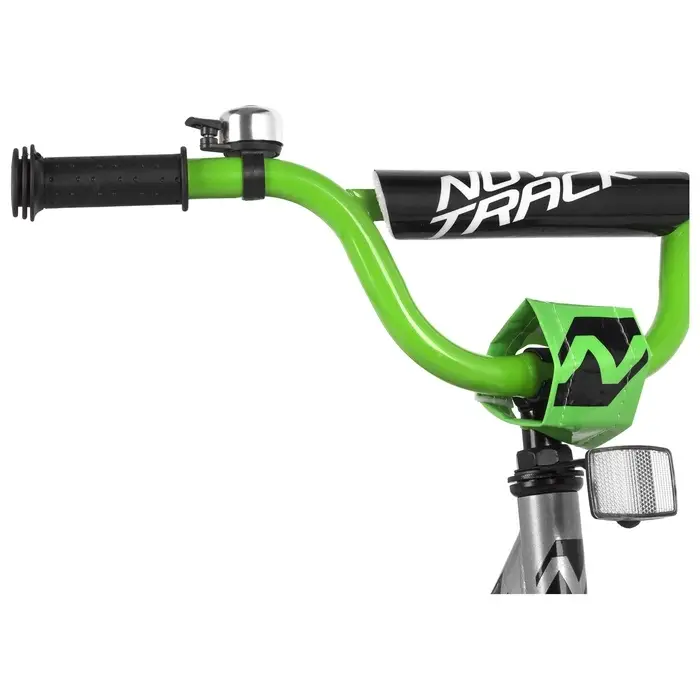 Велосипед детский Novatrack VECTOR, диаметр колёс 16", со съёмными колёсами, серебристый