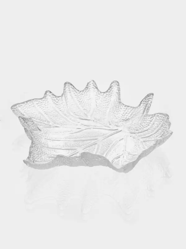Набор блюд &laquo;Кленовый лист&raquo;, стекло, прозрачный