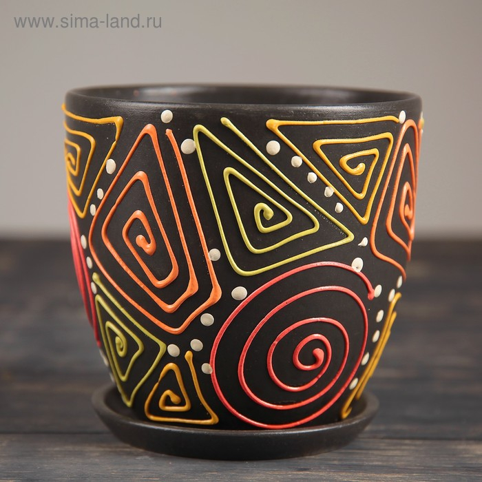 Горшок цветочный  Горшок цветочный "Радуга" № 4 Высокий овал,  2,6 л