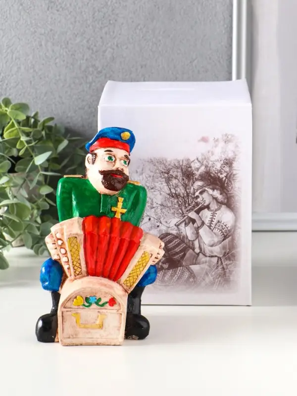 Копилка "Казак гармонист" 17,5х11х10,5 см