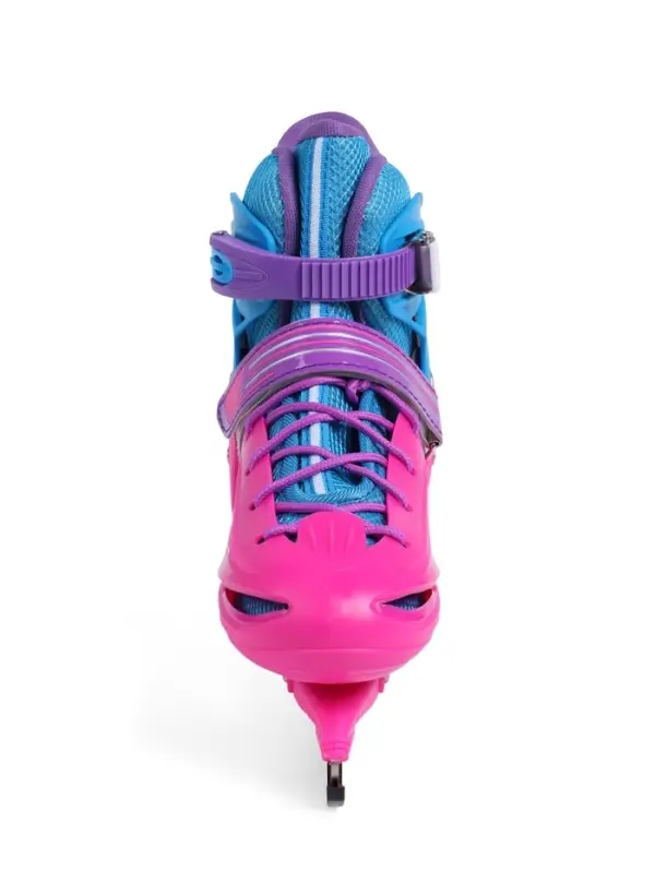 Коньки для фитнеса с роликовой платформой BlackAqua (р.34-37, мультиколор)