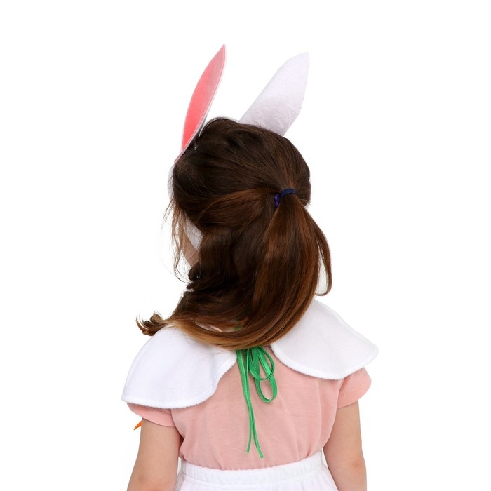 Карнавальный набор «Зая белая», плюш, рост 98-128 см Карнавальный набор «Зая белая», плюш, рост 98-128 см