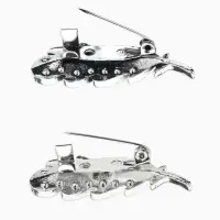 Брошь-оберег "Пёрышко",  (фас 12шт), цвет МИКС