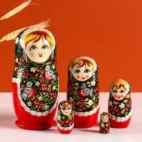 Матрёшка дерево &laquo;Птички&raquo;, 5-кукольная, 15 см