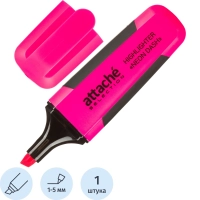 Маркер текстовыделитель Attache Selection Neon Dash 1-5мм розовый HL7010