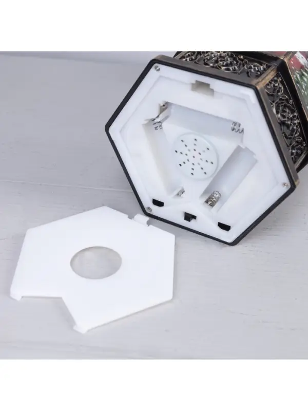 Светодиодная фигура &laquo;Фонарь с Дедом Морозом&raquo; 11.2&times;18.5&times;11.2 см, пластик, от батареек ААх3, USB, свечение тёплое белое