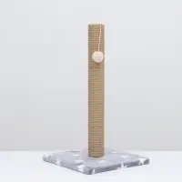 Когтеточка &laquo;Столбик&raquo;, 54&times;30&times;30 см, на подставке, джут, цвет МИКС