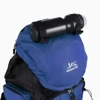 Рюкзак туристический, 90 литров, 6 наружных карманов, шнуровка, синий