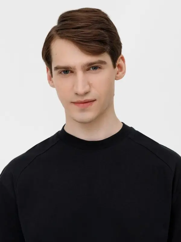 Футболка оверсайз унисекс Sideline, черная, размер XS/S