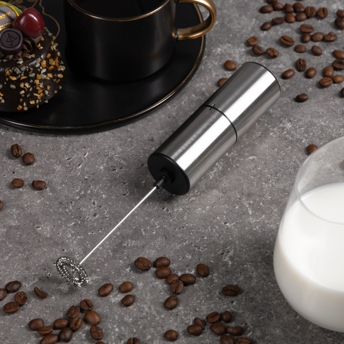 Капучинатор погружной Windigo WMR-02, от батареек (не в комплекте), металл Капучинатор погружной Windigo WMR-02, от батареек (не в комплекте), металл