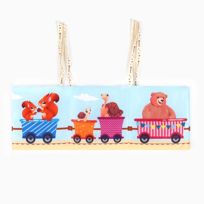 Бортик на кроватку «Паровозик» 14х70 см, Крошка Я Бортик на кроватку «Паровозик» 14х70 см, Крошка Я