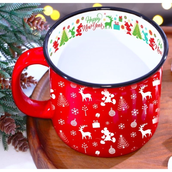 Кружка керамическая новогодняя «Happy New Year» Микки Маус и друзья, 250 мл Кружка керамическая новогодняя «Happy New Year» Микки Маус и друзья, 250 мл