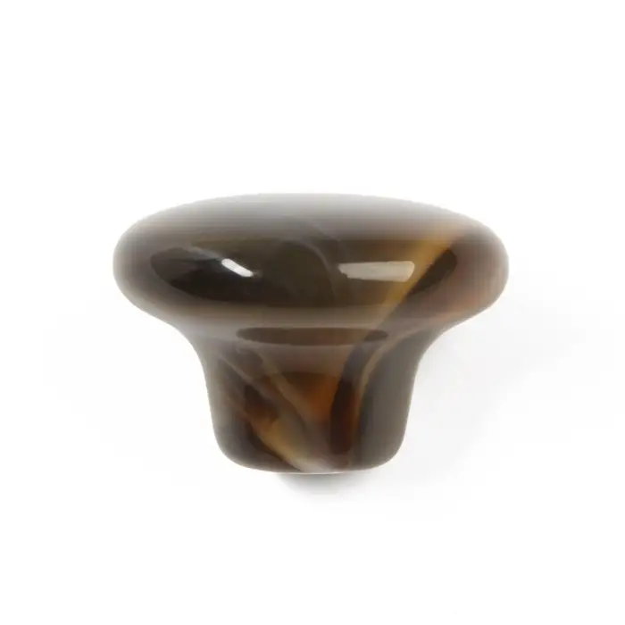 Ручка-кнопка CAPPIO, d=33 мм, акрил, цвет коричневый Ручка-кнопка CAPPIO, d=33 мм, акрил, цвет коричневый