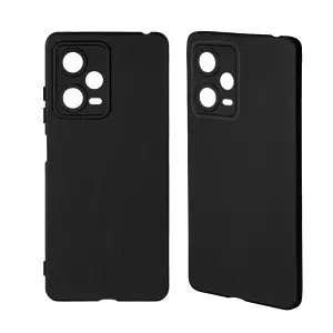 Чехол для Xiaomi Redmi Note 12 Pro+ 5G TPU матовый черный