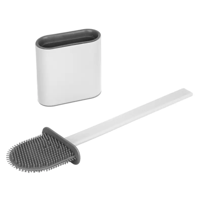 Ёрш для туалета настенный тм VETTA, 10х36,5см, силикон, полипропилен, белый