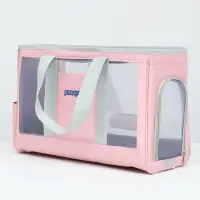 Сумка-переноска для животных, 24&times;25&times;41 см, с раздвижным окном, розовая
